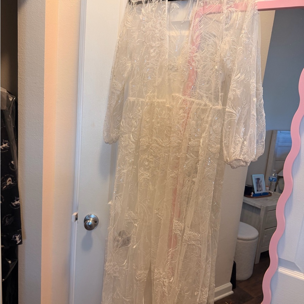 Southern Living x Borrowed & Blue Bridal Beaded Robe